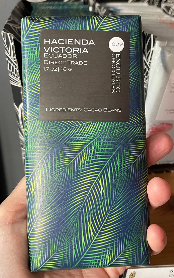 100% Hacienda Victoria, Ecuador Dark Chocolate Bar