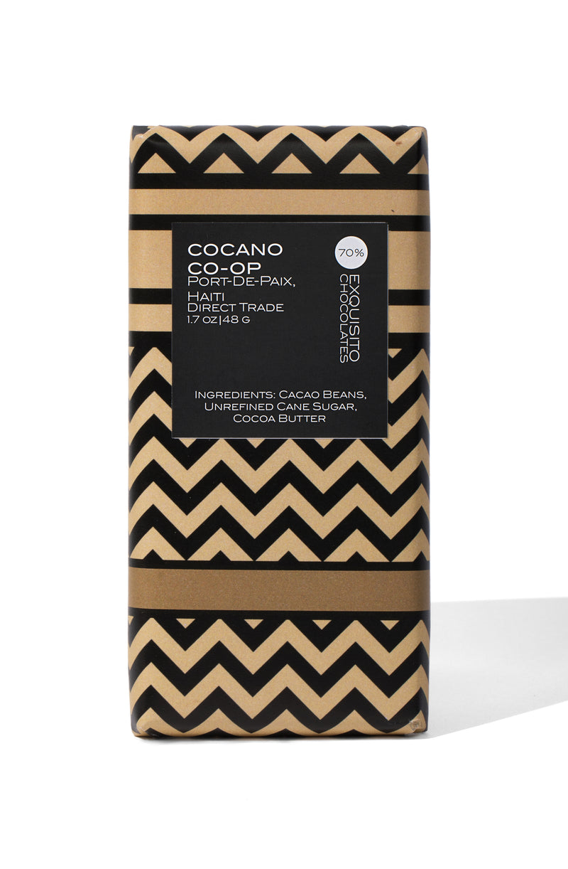 70% COCANO CO-OP, Haiti Dark Chocolate Bar (Co-op Blend)