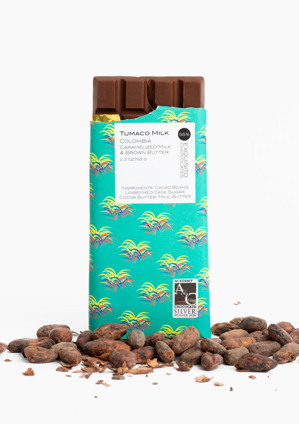 55% Tumaco, Colombia Caramelized Milk & Brown Butter Chocolate Bar