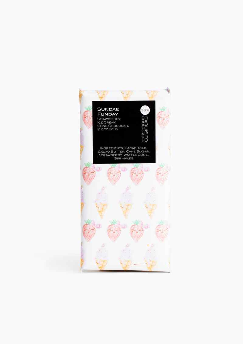 36% Sundae Funday, Strawberry Ice Cream Cone Chocolate (Limited Edition)