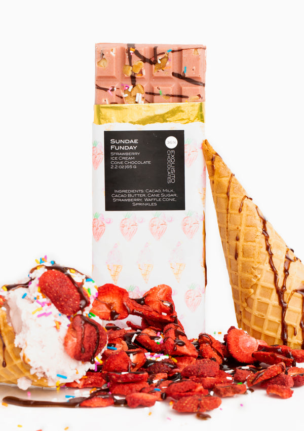 36% Sundae Funday, Strawberry Ice Cream Cone Chocolate (Limited Edition)